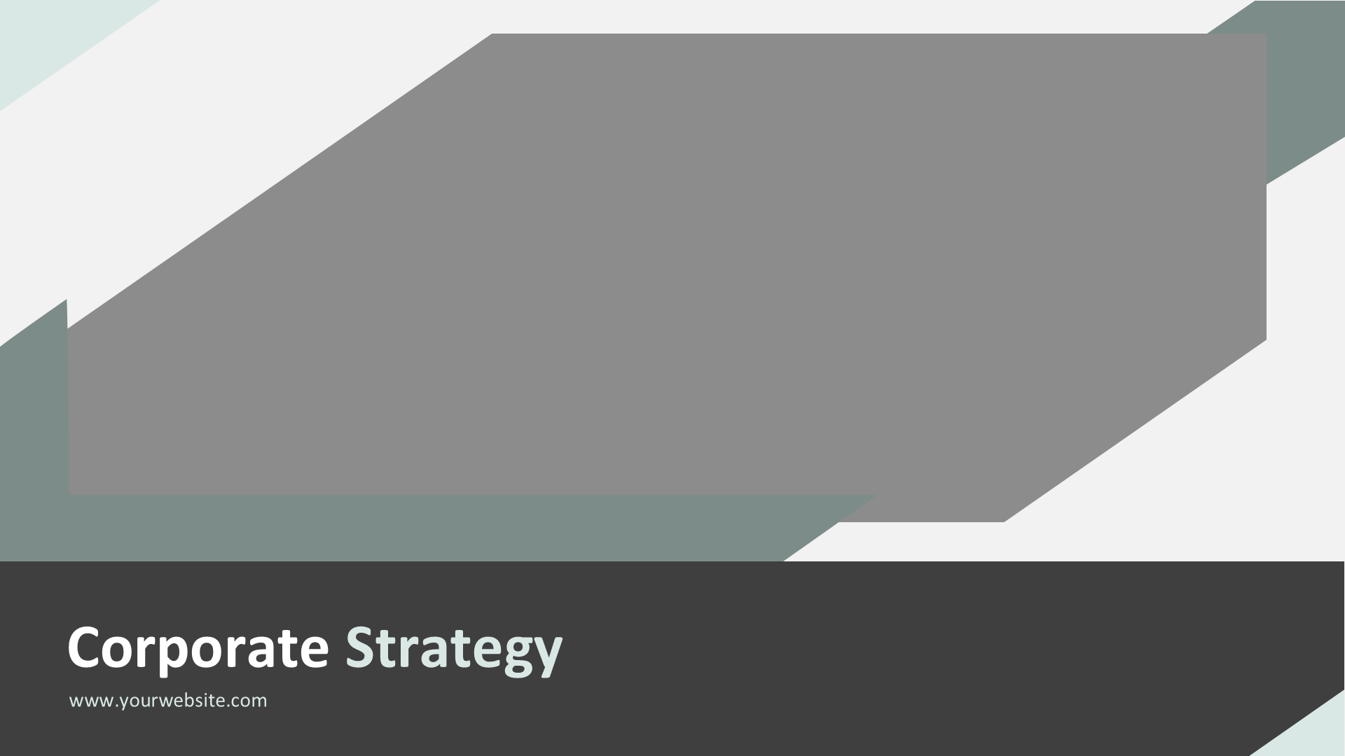 Corporate Strategy Green slide 1